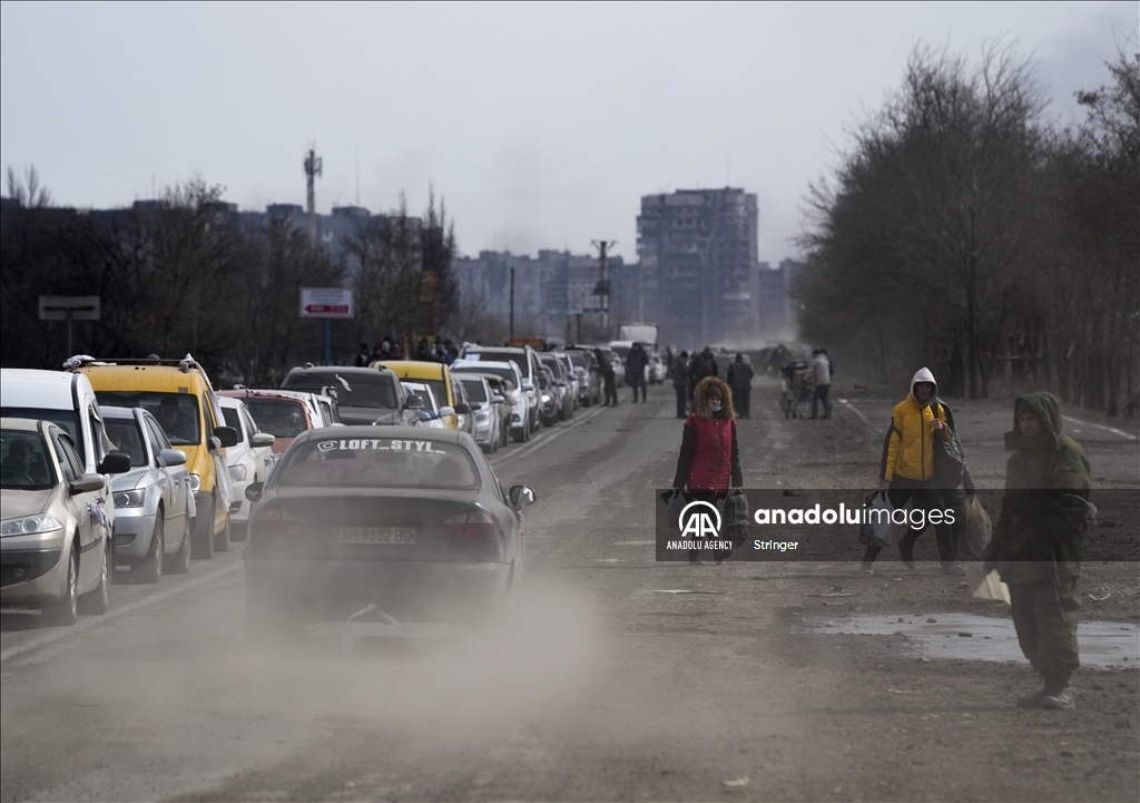 Evacuations from Mariupol in Ukraine