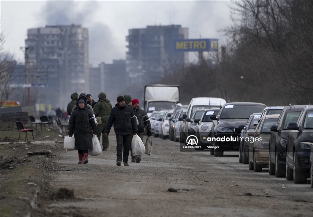 Evacuations from Mariupol in Ukraine
