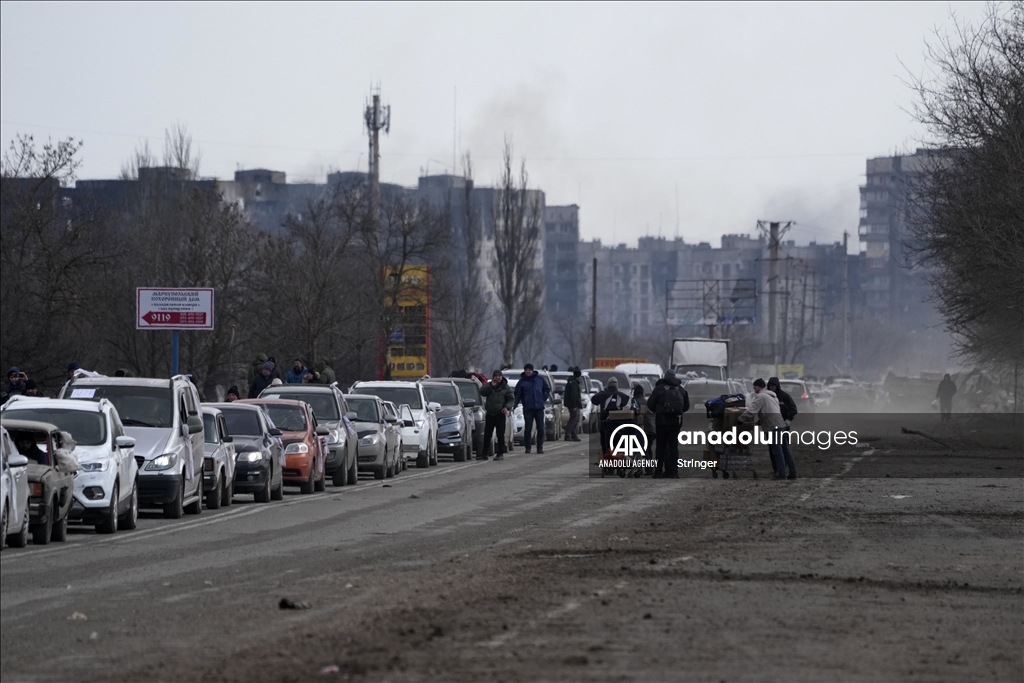 Evacuations from Mariupol in Ukraine