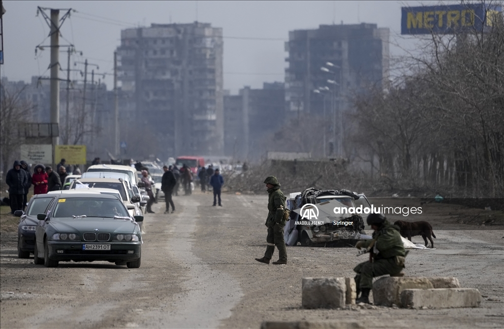 Evacuations from Mariupol in Ukraine