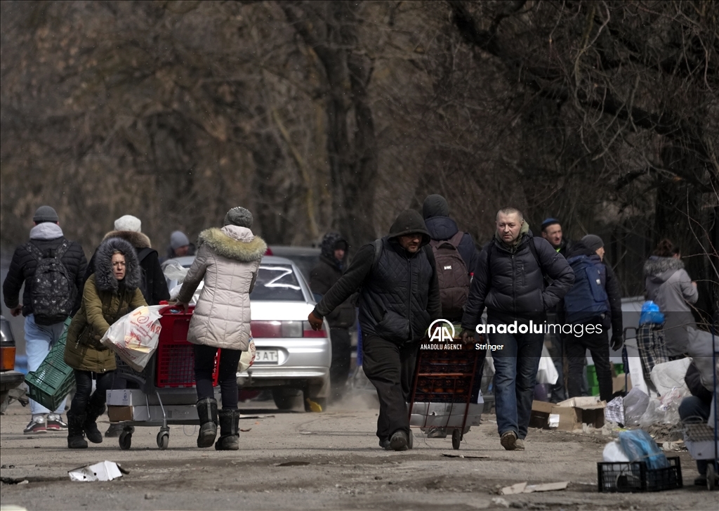 Evacuations from Mariupol in Ukraine
