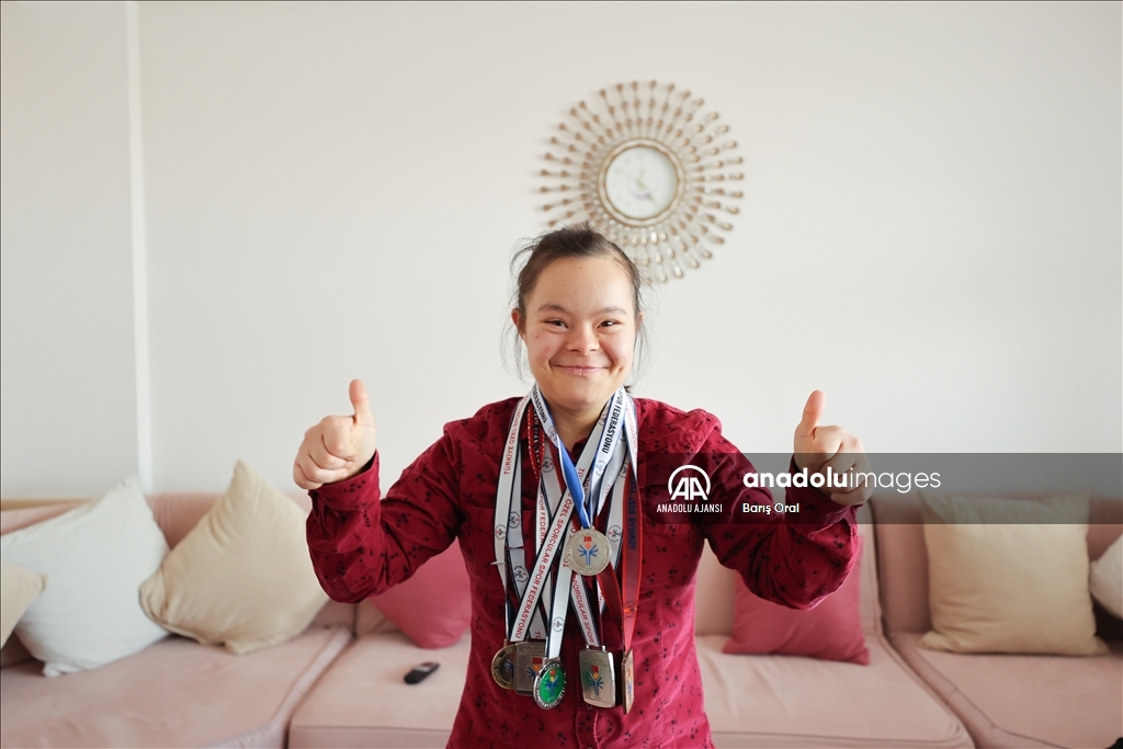 Devlet korumasındaki down sendromlu sporcular, başarı ve azimleriyle örnek oluyor