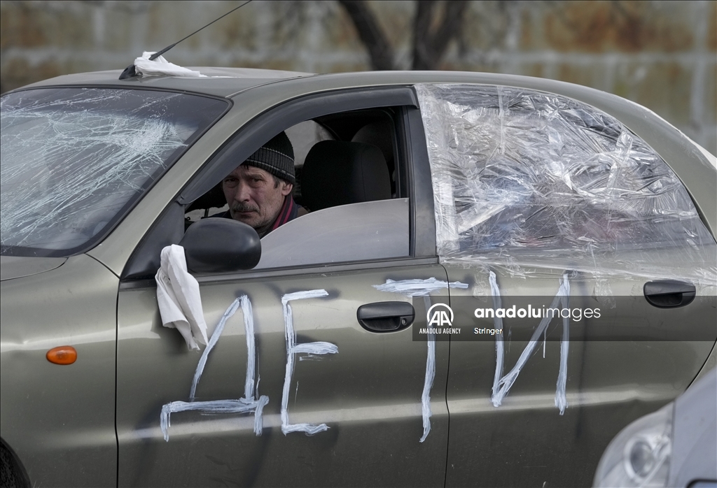 Evacuations from Mariupol in Ukraine