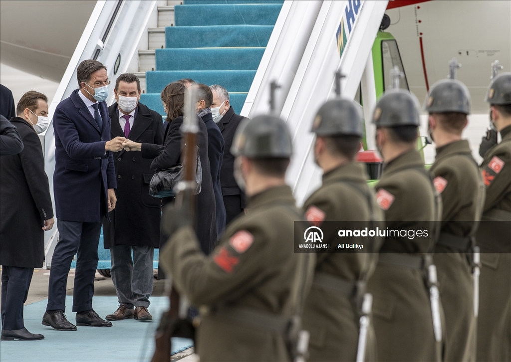 Hollanda Başbakanı Mark Rutte Ankara'ya geldi