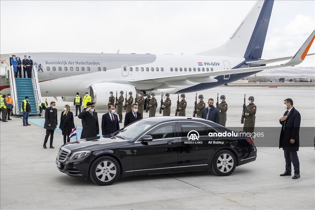 Hollanda Başbakanı Mark Rutte Ankara'ya geldi