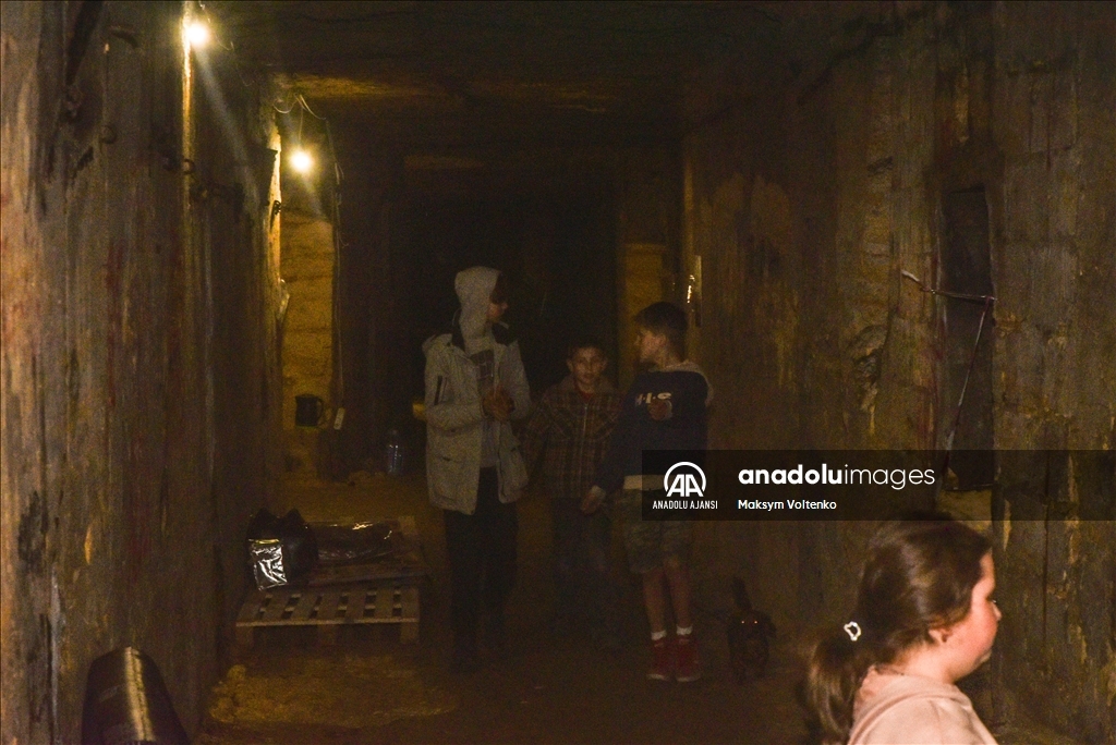 Odessa'da yeraltındaki bomba sığınakları