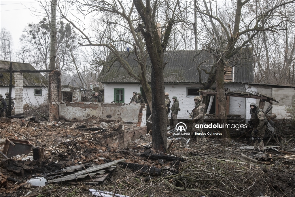Rusya saldırıları altındaki Ukrayna'daki Nova Basan köyü çatışmalardan zarar gördü