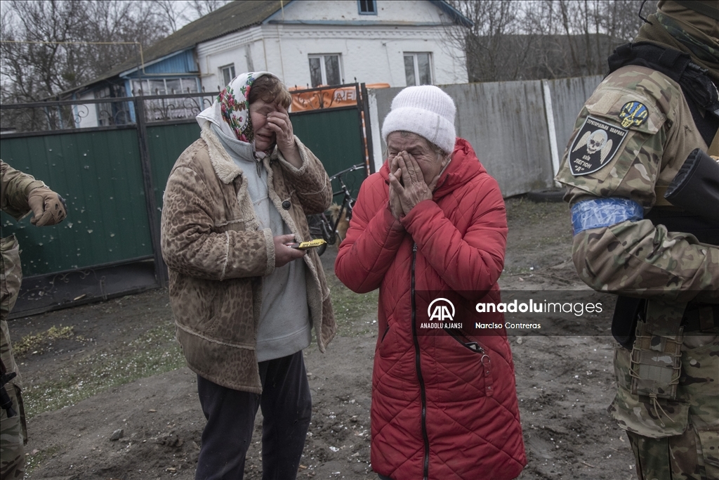 Rusya saldırıları altındaki Ukrayna'daki Nova Basan köyü çatışmalardan zarar gördü