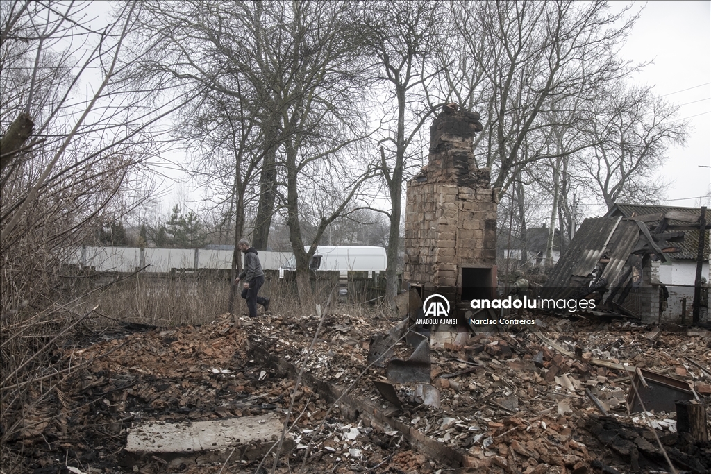 Rusya saldırıları altındaki Ukrayna'daki Nova Basan köyü çatışmalardan zarar gördü