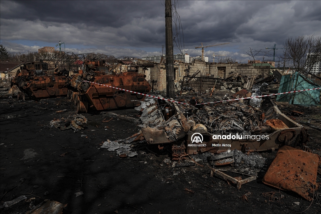 Kerusakan kota Bucha pasca Ukraina berhasil rebut dari Rusia
