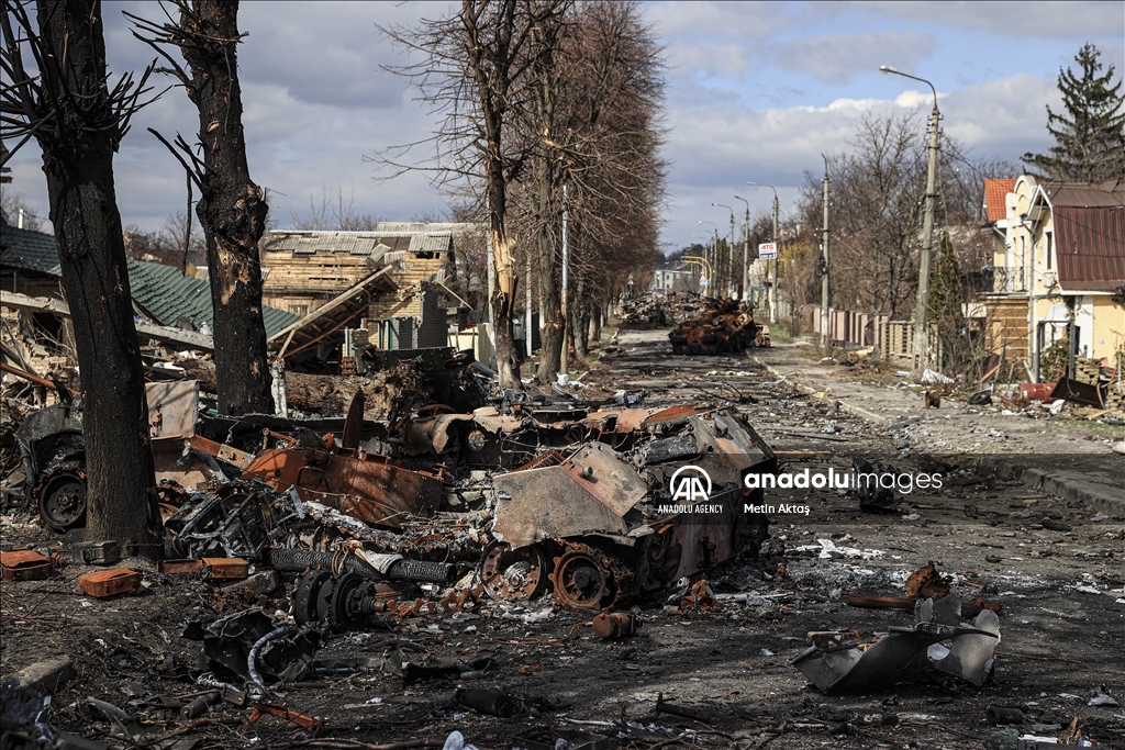 Kerusakan kota Bucha pasca Ukraina berhasil rebut dari Rusia