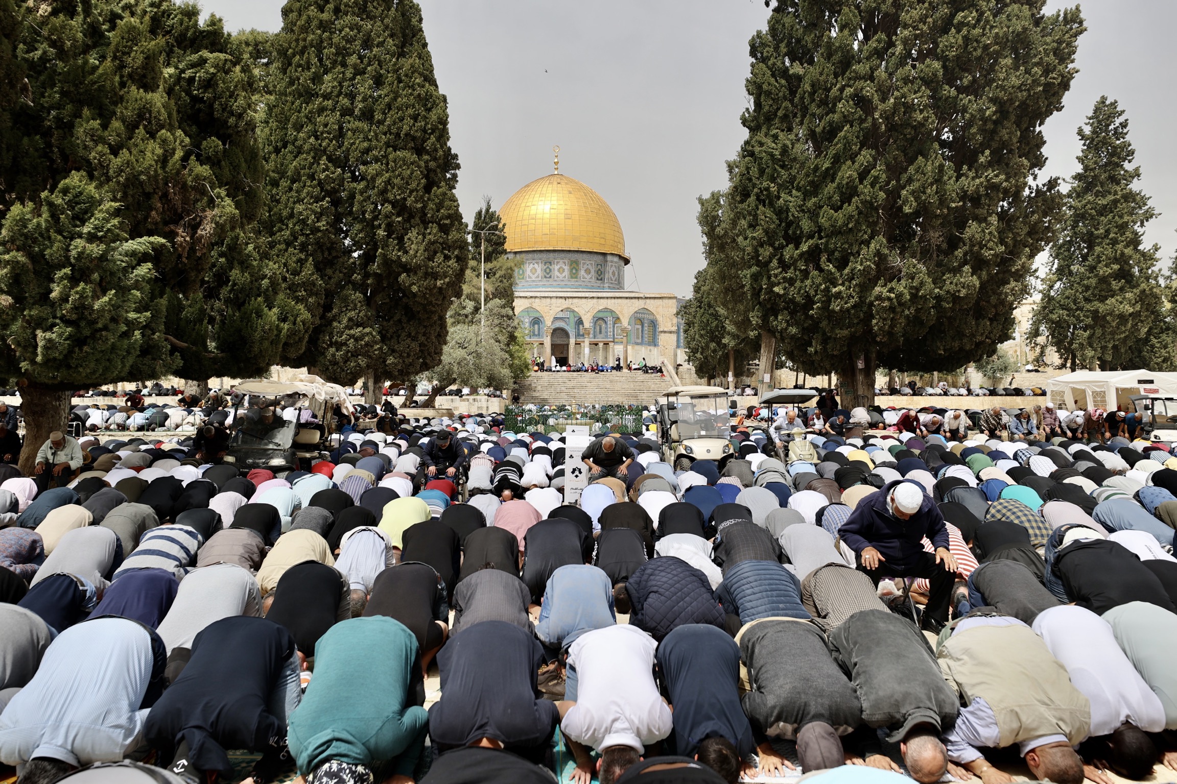 Frst Friday prayer of Ramadan at the Al-Aqsa Mosque