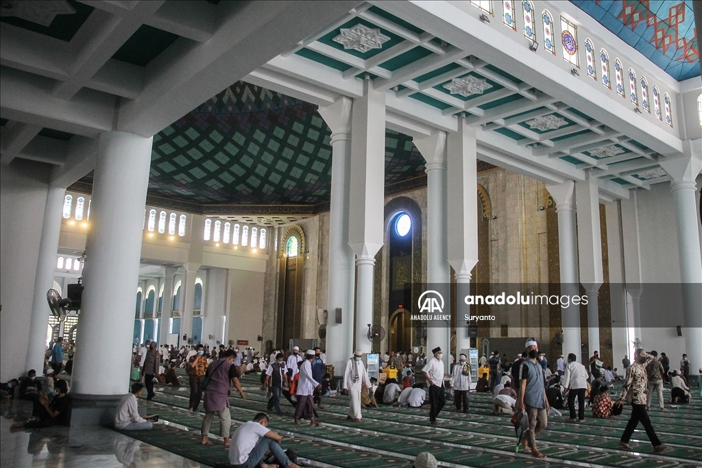 First Friday prayer of Ramadan in Indonesia