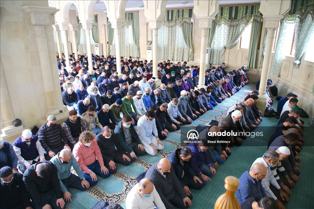 First Friday prayer of Ramadan in Azerbaijan