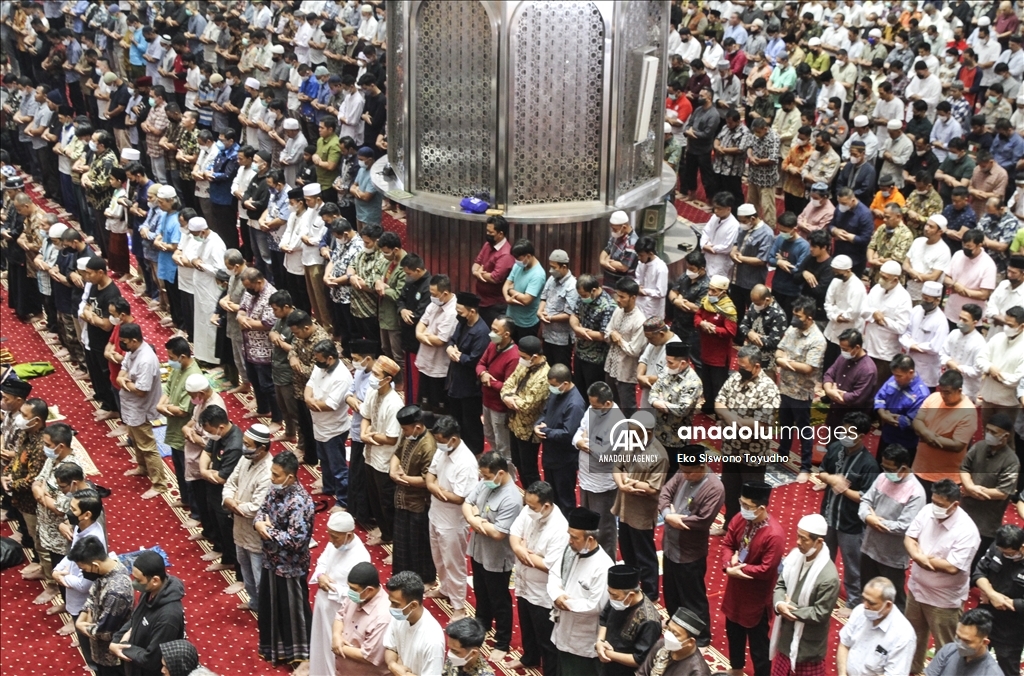 First Friday prayer of Ramadan in Indonesia
