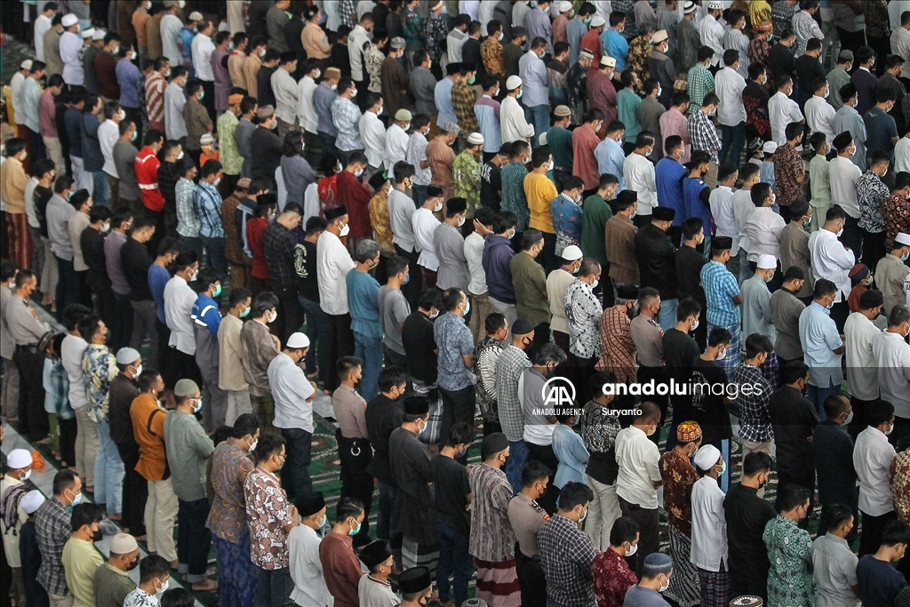 First Friday prayer of Ramadan in Indonesia