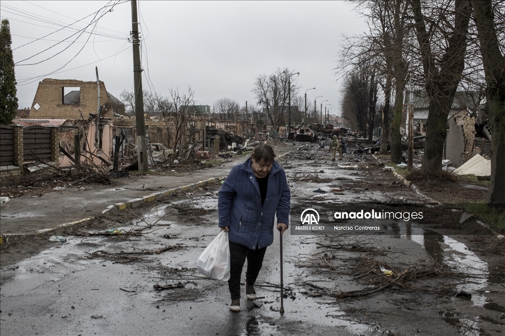 Украинскиот град Буча по ослободувањето од руските сили