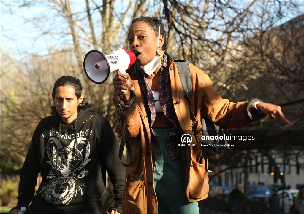 Homeless New Yorkers protest Eric Adams