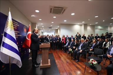 Así fue la visita del ministro de Exteriores de Turquía a Uruguay
