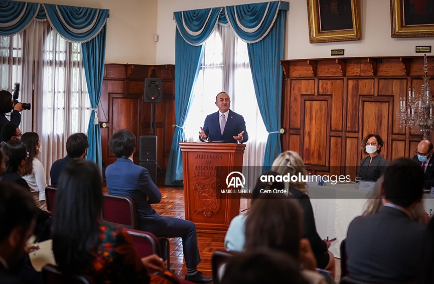 Finaliza visita a Ecuador del ministro de Relaciones Exteriores de Turquía, Mevlut Cavusoglu