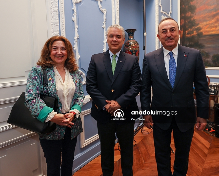 El ministro de Relaciones de Exteriores de Turquía,  Mevlut Cavusoglu, se reunió con el presidente de Colombia, Iván Duque Márquez