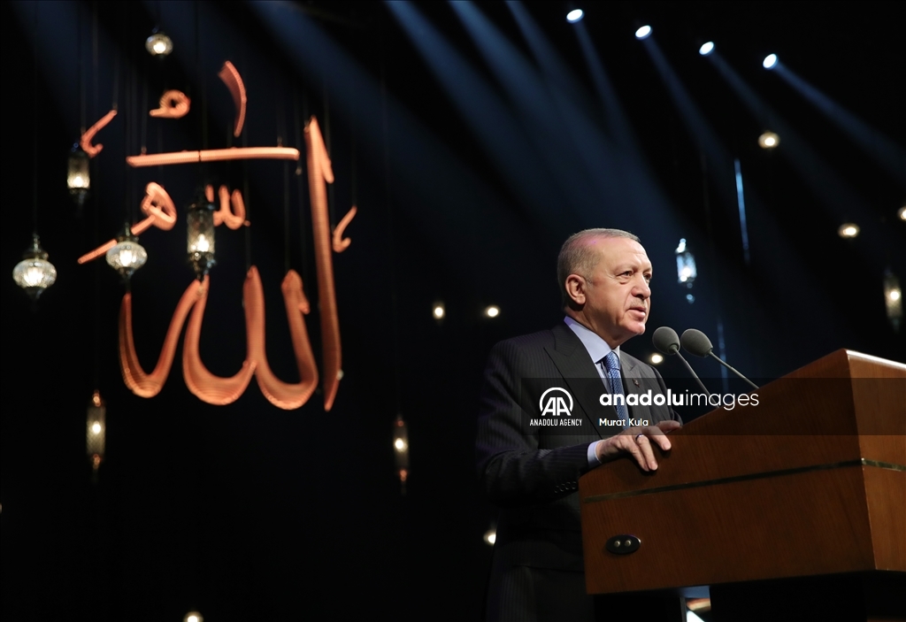 أردوغان يشارك في الحفل الختامي لمسابقة حسن تلاوة القرآن الكريم