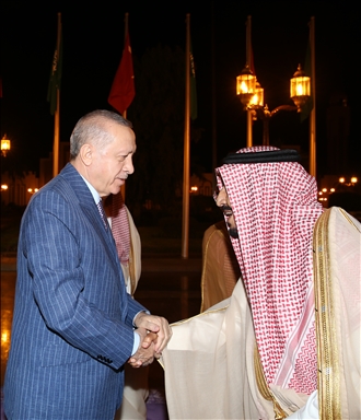 Turkish president arrives in Saudi Arabia on working visit