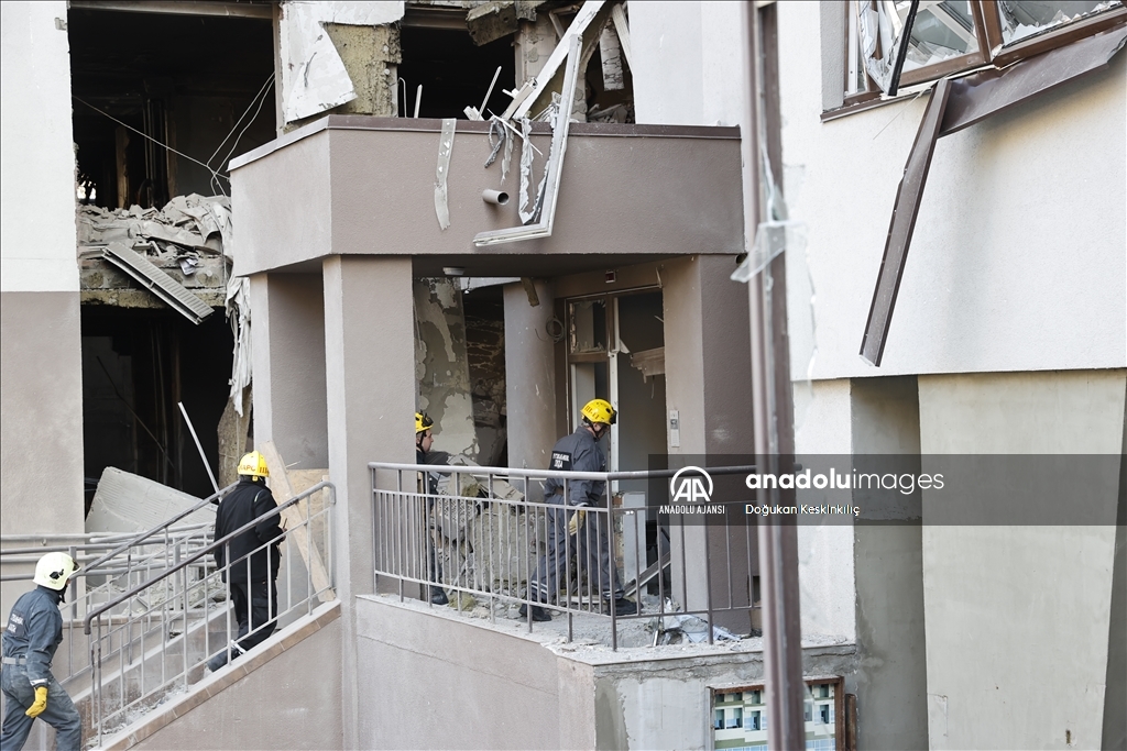 Ukrayna'nın başkenti Kiev'de sivillerin yaşadığı bina vuruldu