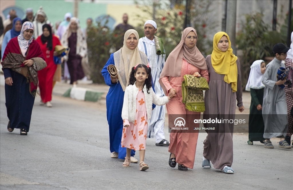 Fas'ta Ramazan Bayramı namazı kılındı
