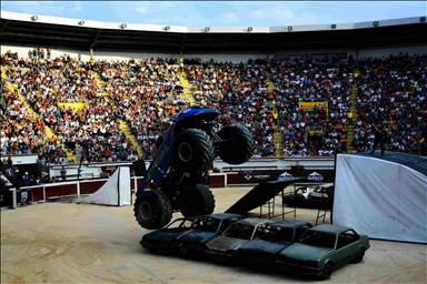 El espectáculo Monster Truck llevó diversión a la ciudad de Cali, Colombia
