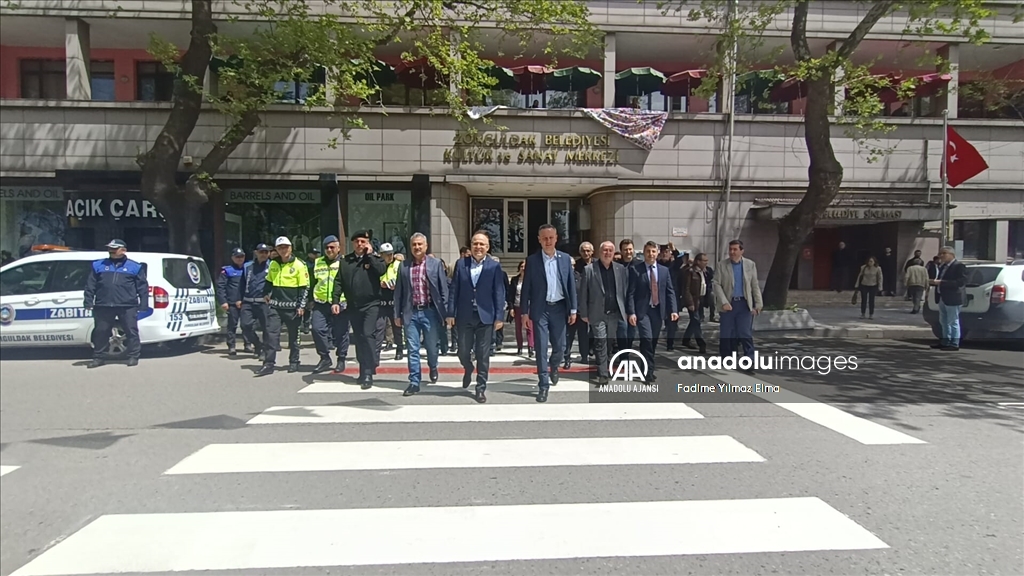 Zonguldak'ta "Yayalar İçin 5 Adımda Güvenli Trafik" uygulaması yapıldı