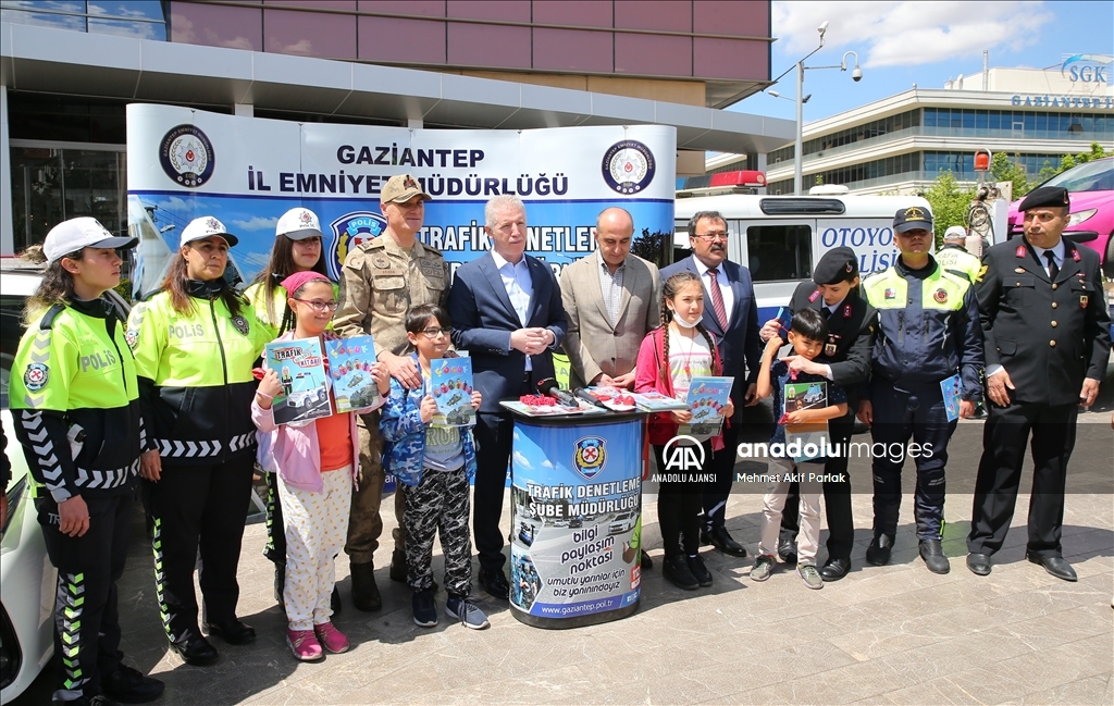 Gaziantep'te "Yayalar için 5 adımda güvenli trafik" uygulaması yapıldı