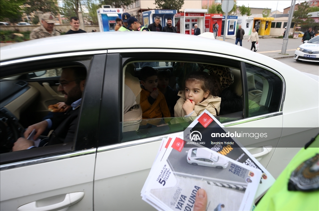 Van, Muş, Bitlis ve Hakkari'de "Karayolu Trafik Haftası" denetimi