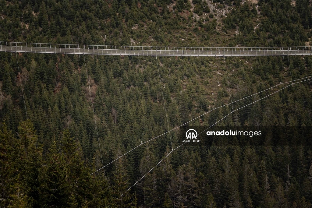 Las sorprendentes imágenes captadas en el puente peatonal más largo del mundo en República Checa 1