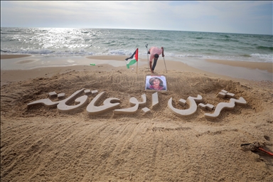 Seniman Gaza berikan penghormatan bagi reporter Aljazeera 