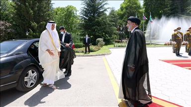 استقبال رسمی رئيسجمهور ایران از امیر قطر