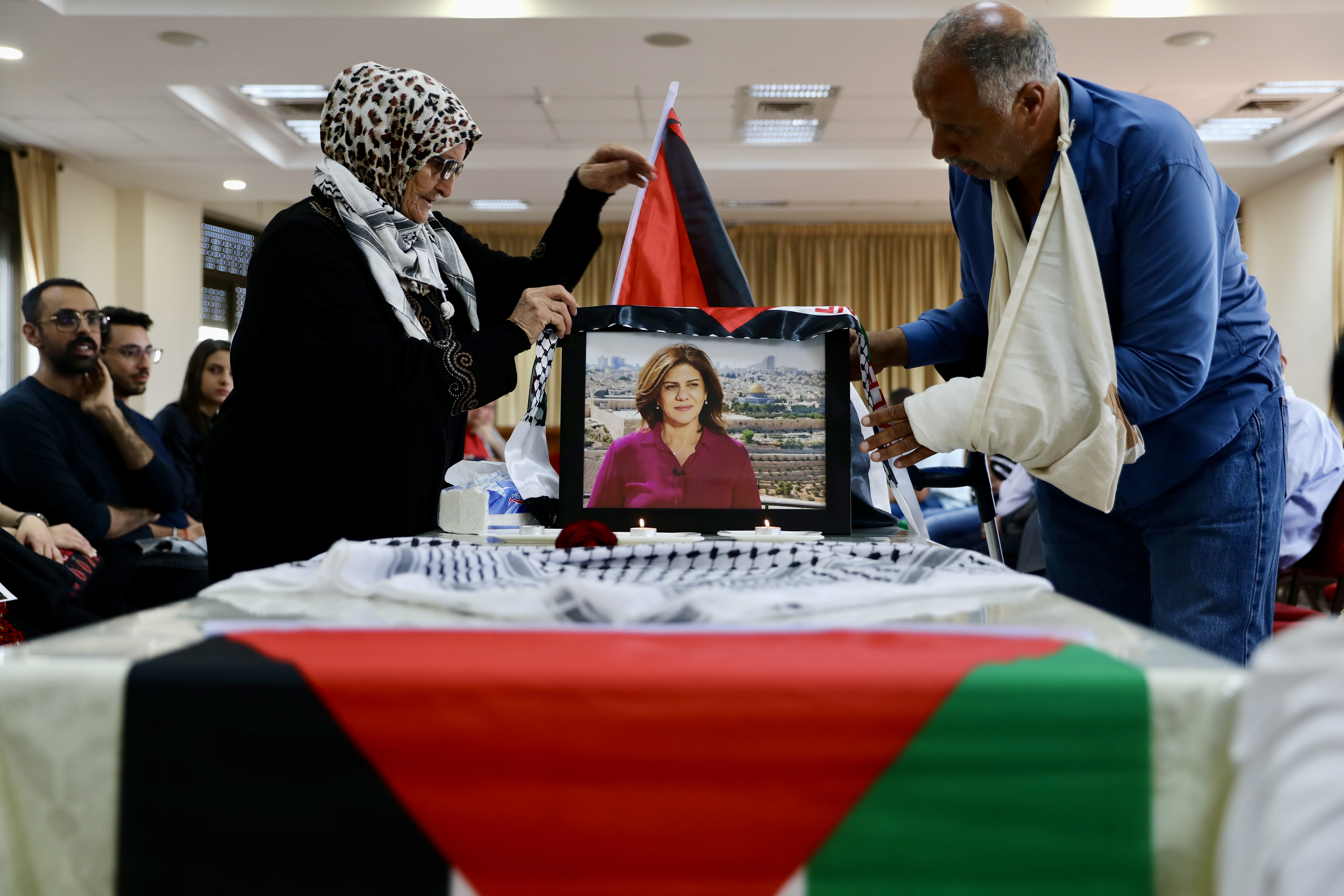 Condolence event in Jerusalem held for journalist Shireen Abu Akleh