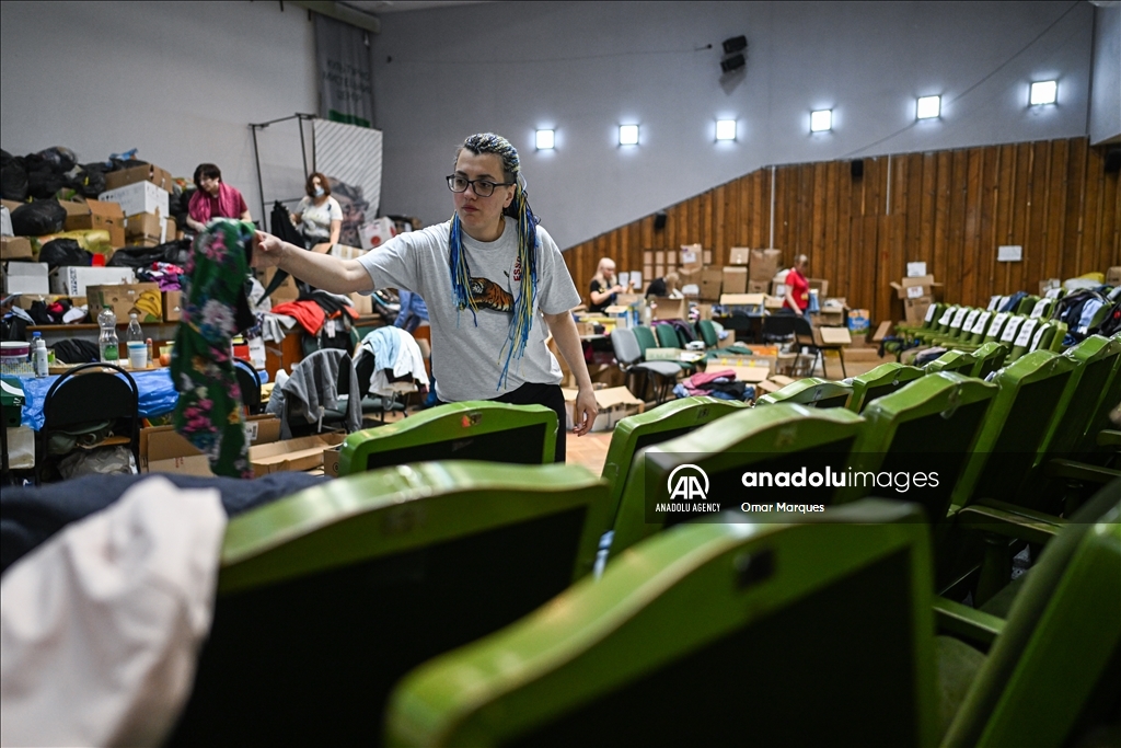 Lviv's Art Palace continues to operate as an aid center 
