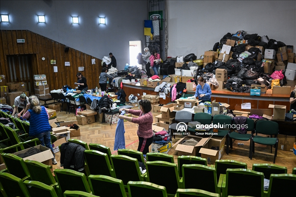Lviv's Art Palace continues to operate as an aid center 