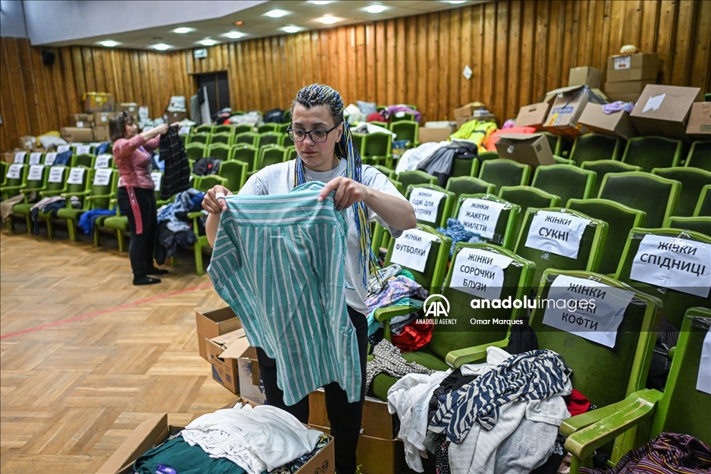 Lviv's Art Palace continues to operate as an aid center 