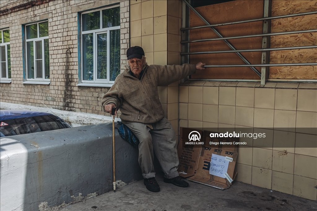 Ukrayna'nın Avdiyivka kentindeki insani yardım merkezi