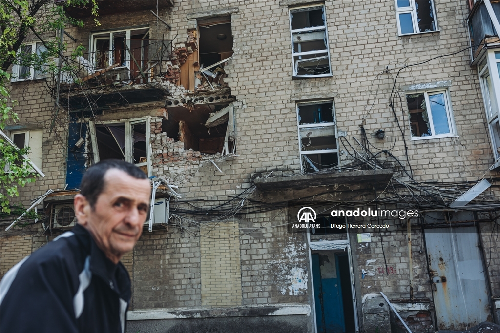 Ukrayna'nın Avdiyivka kentindeki insani yardım merkezi