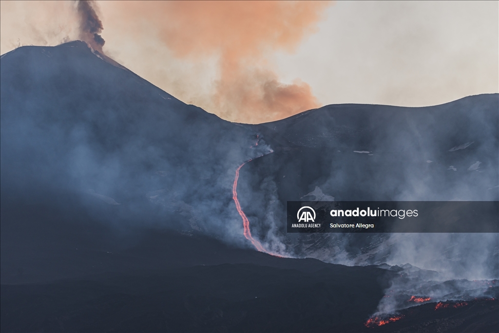 Volcano Etna Eruption
