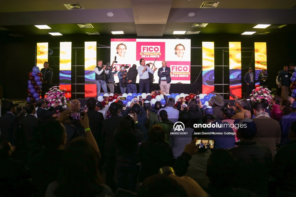 El candidato a la presidencia de Colombia Federico Gutiérrez realizó un acto de campaña en Bogotá