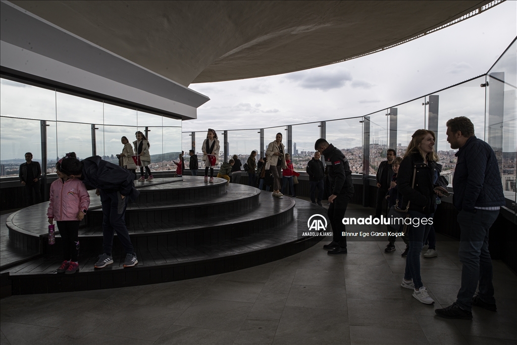 Atakule'nin 125 metrelik kule kısmı ziyarete açıldı