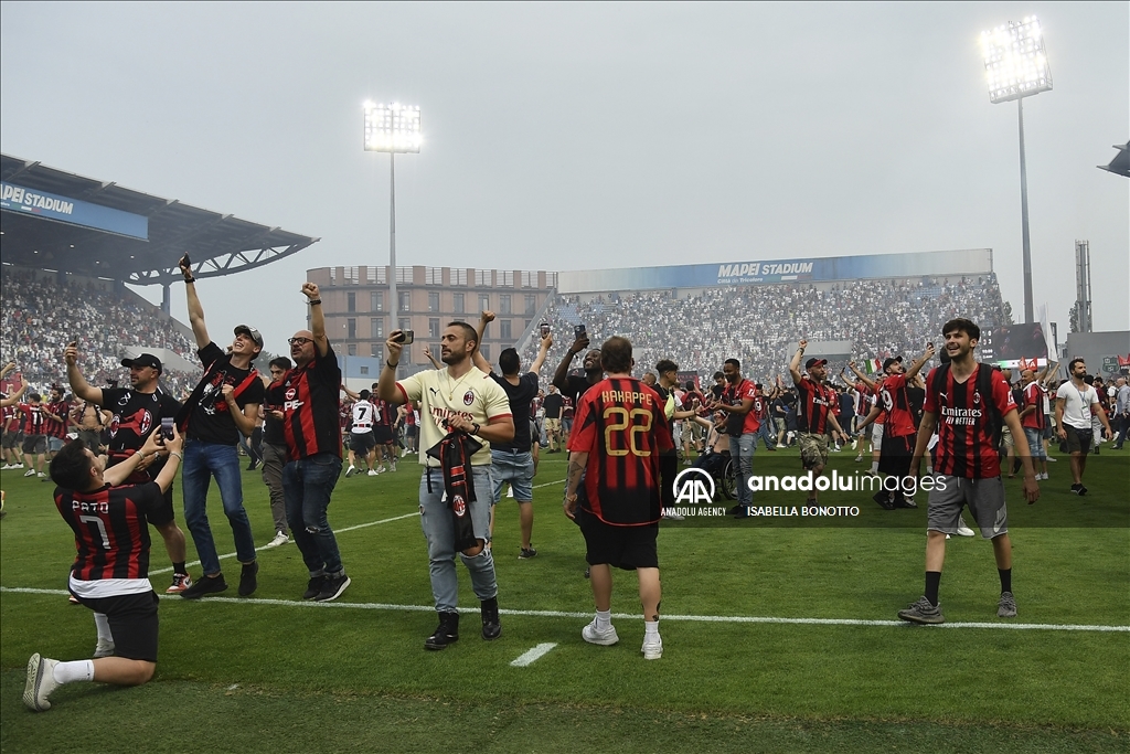 US Sassuolo v AC Milan Italian Serie A football match 