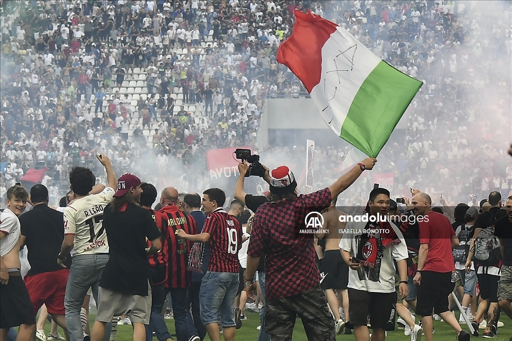 US Sassuolo v AC Milan Italian Serie A football match 