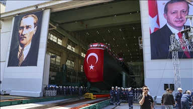 Hızırreis Denizaltısı’nın havuza çekme ve Selmanreis Denizaltısı’nın ilk kaynak töreni