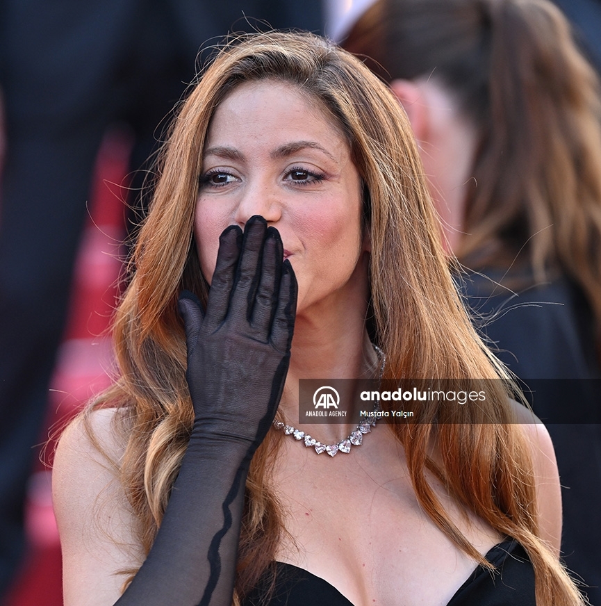 La cantante colombiana Shakira en el estreno de la película Elvis, en la edición 75 del Festival de Cine de Cannes