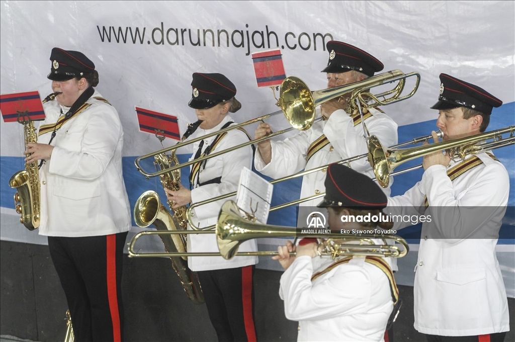 Band Militer Kerajaan Inggris tampil di Pesantren Darunnajah